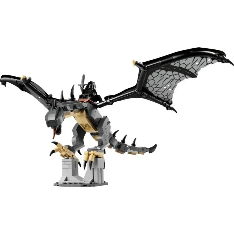 MOC-40693 Lord of the Rings Black Dragon My Fell Beast Building Block Set – DIY Model Brick Educational Desktop Toy & Christmas Gift