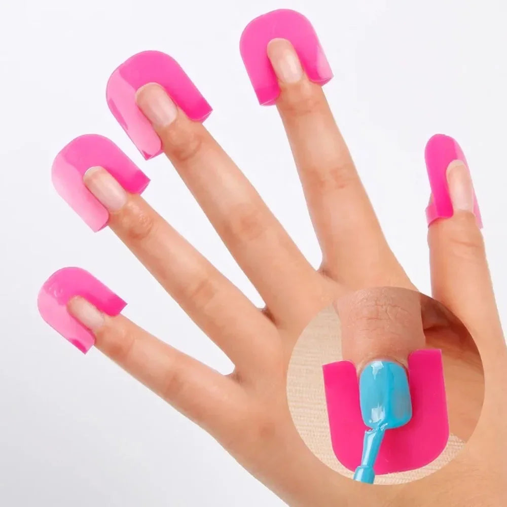 26pcs/set G Curve Shape Varnish Shield Nail Protector - Finger Cover Spill-Proof French Stickers, Manicure Nail Art Tools