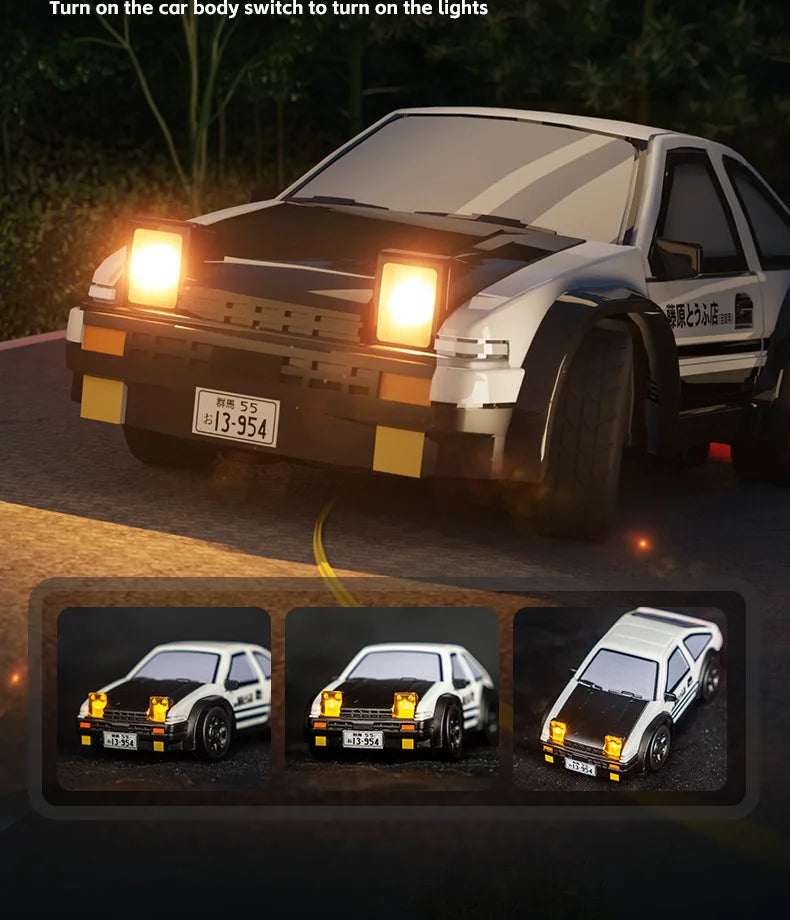 KF20 1:64 RC Drift Car — 2.4G High-Speed 4-Wheel Mini Remote Control Racing Toy for Kids