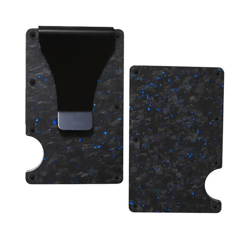 Carbon Fiber Minimalist Slim Wallet for Men – RFID-Blocking Credit Card Holder & Cashback Cardholder Case