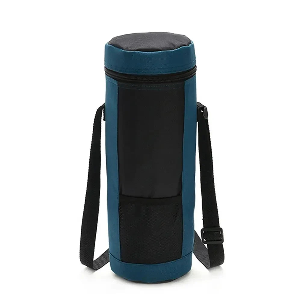 Universal Water Bottle Cooler Bag - Insulated High Capacity Pouch for Outdoor Travel, Camping & Hiking