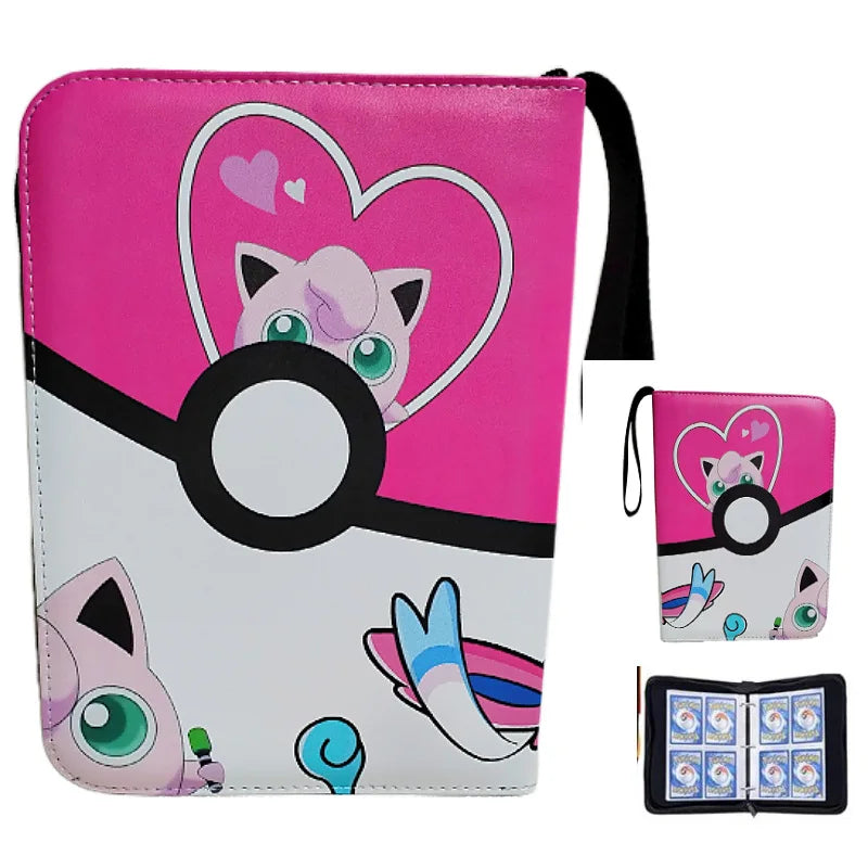 NEW Pokémon Card Album — 400pcs Binder Zipper PU Leather Storage Book for Anime Card Game Collection