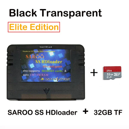 2025 V0.7 SAROO SS HDLoader Game Cartridge — SD/TF Card Support for Sega Saturn, Play Without CD