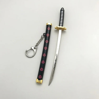 8 Styles Roronoa Zoro Samurai Sword Keychain – Katana Scabbard Keyring for Men & Women, Cosplay Toy Jewelry Gift