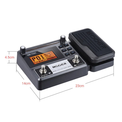 MOOER GE100 Guitar Multi-Effects Processor – Pedal with Loop, Tuner, Tap Tempo, Rhythm, Scale & Chord Lessons