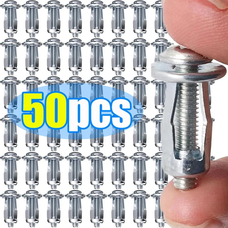 Petal Screw Jack Nuts & Expansion Plugs – Curtain Clamp, Rivet Lock Bolt, and Wall Fasteners
