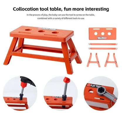 Pretend Tool Kit Toy Set - 38/41 PCS Kids Plastic Repair & Construction Tools for Toddler Boys Gift