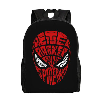 Custom Spider-Man Web Backpack – Water-Resistant School & College Bag for Men and Women