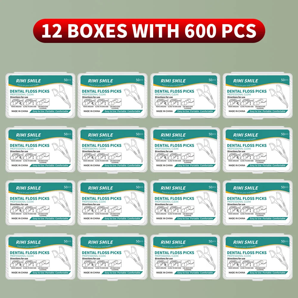 50/150/300/600/1000 PCS Dental Floss Sticks - Oral Care Tools for Effective Cleaning