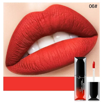 Pudaier Waterproof Matte Lip Gloss – Liquid Lipstick in Nude, Purple, Black Rose Shades