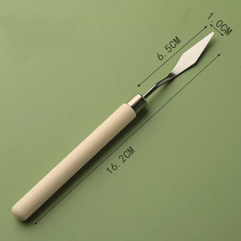 7pcs Oil Painting Palette Knife Set – Scraper Spatula for Acrylic, Watercolor, Gouache, and Color Mixing Art Supplies