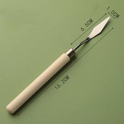 7pcs Oil Painting Palette Knife Set – Scraper Spatula for Acrylic, Watercolor, Gouache, and Color Mixing Art Supplies