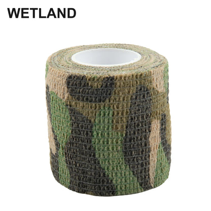 Camouflage Invisible Tape — Reusable Self-Cling Camo Wrap for Hunting Rifle & Outdoor Camping