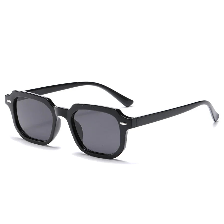 Men's Retro Square Frame Glasses - Trendy Y2K Rivet Street Style Fashion Eyewear