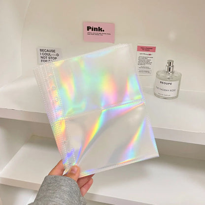 A5/A6/A7 Transparent File Holder Set – 10pcs 6-Hole Loose Leaf PVC Binder for DIY Document Storage