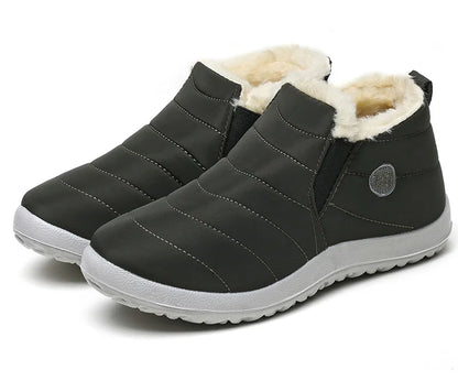 Men’s Winter Ankle Boots — Warm Fur Lined Snow Boots, Casual Shoes for Men and Couples