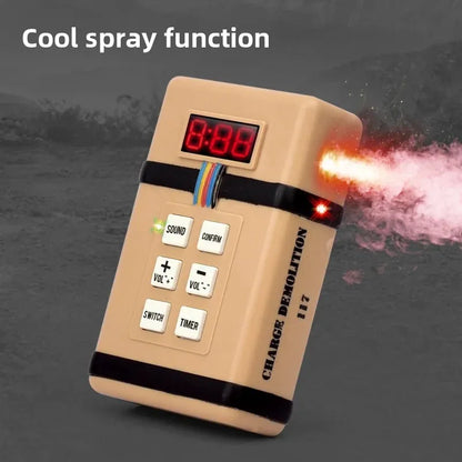 New Tactical Explosive Pack Toy – Airsoft Smoke Grenade with Light & Sound Effects for CS Cosplay, Best Gift for Boys