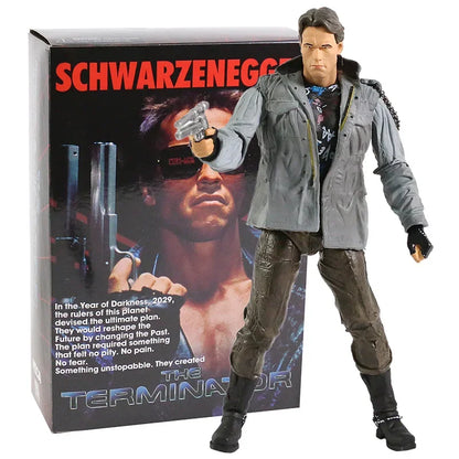 NECA Terminator 2 T-800 Arnold Schwarzenegger PVC Action Figure - 7" 18cm Collectible Model Toy