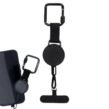 Retractable Anti-Theft Phone Holder — Cellphone Lanyard Strap with Belt Clip, Smartphone Safety Tether for Travel