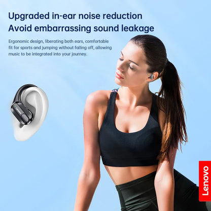 Lenovo XT80 Sports Wireless Earphones — TWS Bluetooth 5.3, HiFi Stereo, LED Power Display, Built-in Mic Headphones