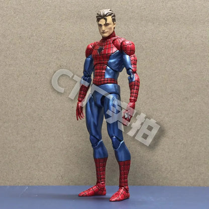 CT Toys Spider-Man Mafex Figure – Amazing Spider-Man Comic Version Action Figurine, Collectible Toy & Kids Gift