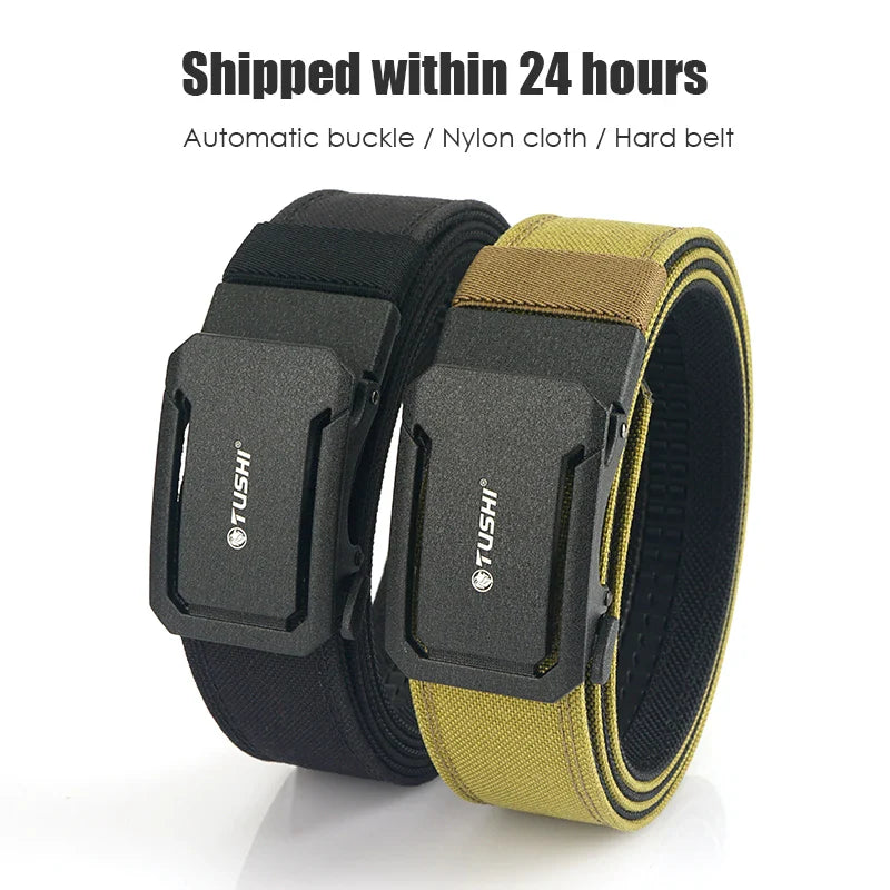 VATLTY Military Belt for Men – Sturdy Nylon with Metal Automatic Buckle, Tactical Police Duty & Outdoor IPSC Accessories