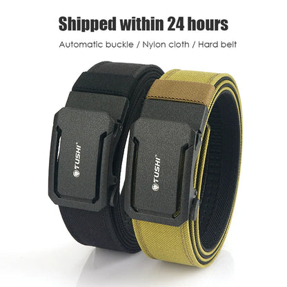 VATLTY Military Belt for Men – Sturdy Nylon with Metal Automatic Buckle, Tactical Police Duty & Outdoor IPSC Accessories