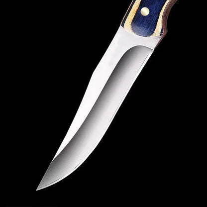 7.6 Inch Stainless Steel Fruit Knife: Sharp Blade with Wood Handle - Multipurpose Knife for Family and BBQ