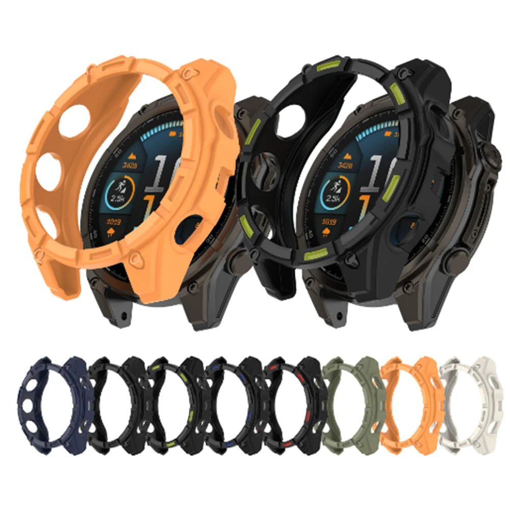 BEHUA Soft TPU Protective Case for Garmin Tactix 8 51mm — Lightweight Hollow Replacement Watch Shell Cover