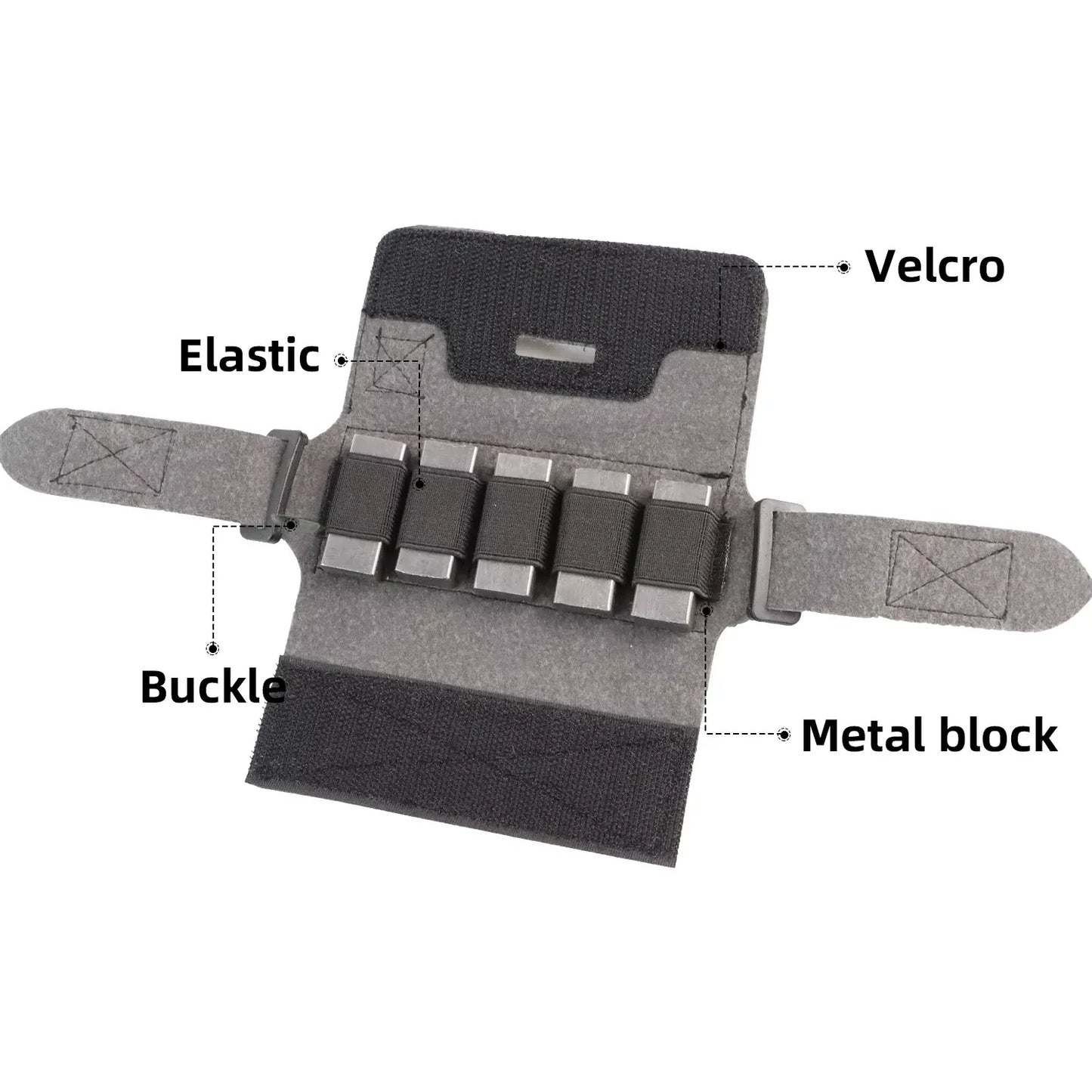 BOOIU Tactical Helmet Counterweight Bag – Balance Kit with 5 Counter Blocks for OPS FAST PJ MH Helmets
