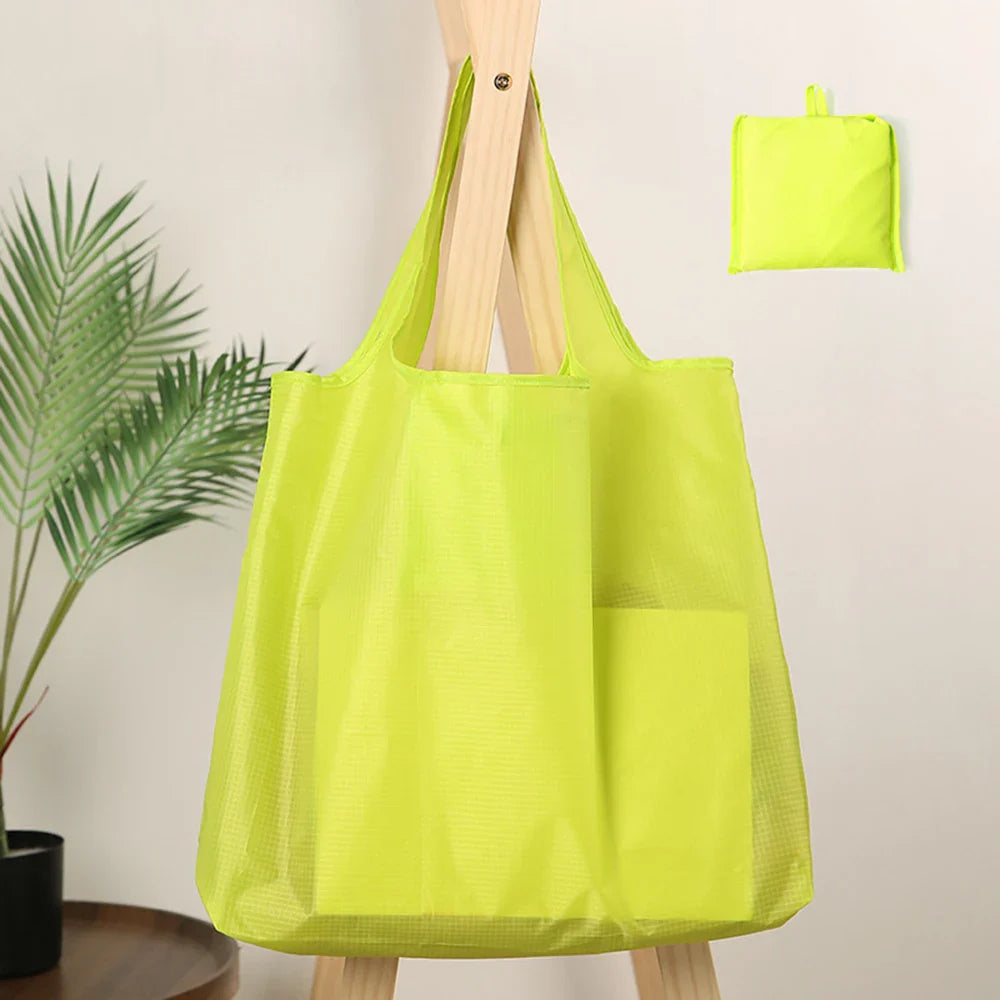 Eco-Friendly Reusable Shopping Bag — Foldable Shoulder Grocery & Market Tote for Supermarket and Everyday Use