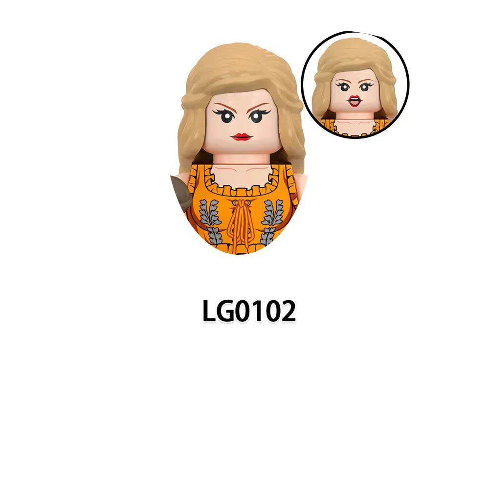 LG1015 Girls Building Blocks Princess Mini Dolls – Cute Kawaii Assemble Bricks Action Figures Kids Christmas Toy