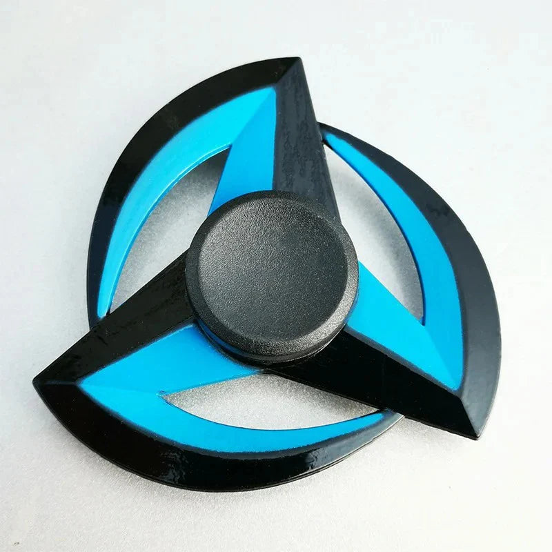Creative Tri-Spinner Fidget Toy – Zinc Alloy Ninja Shuriken Sharingan Hand Spinner Stress Reliever for Kids