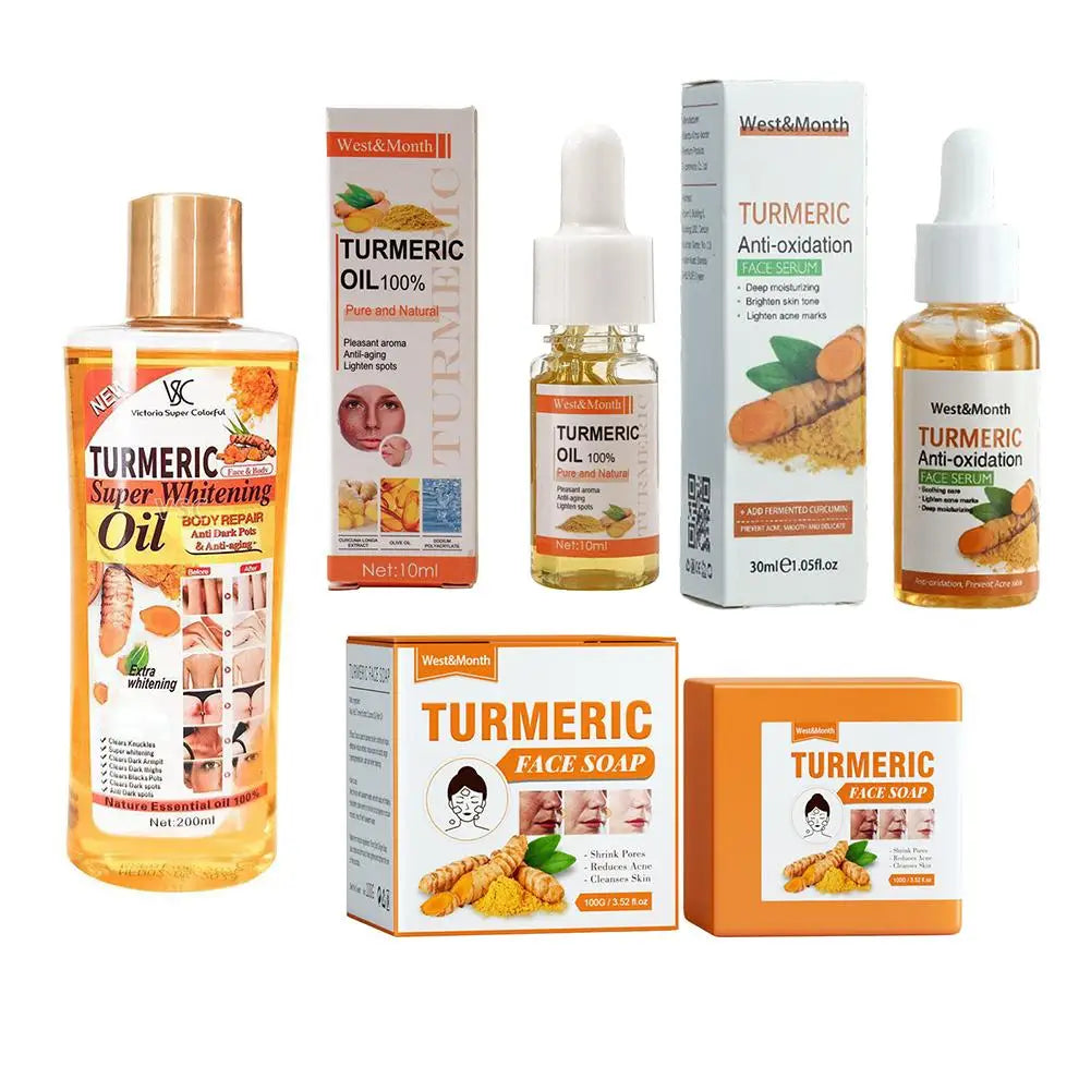 Turmeric Face Whitening Serum – Anti-Oxidation Dark Spot Corrector for Facial Brightening & Skin Clarity