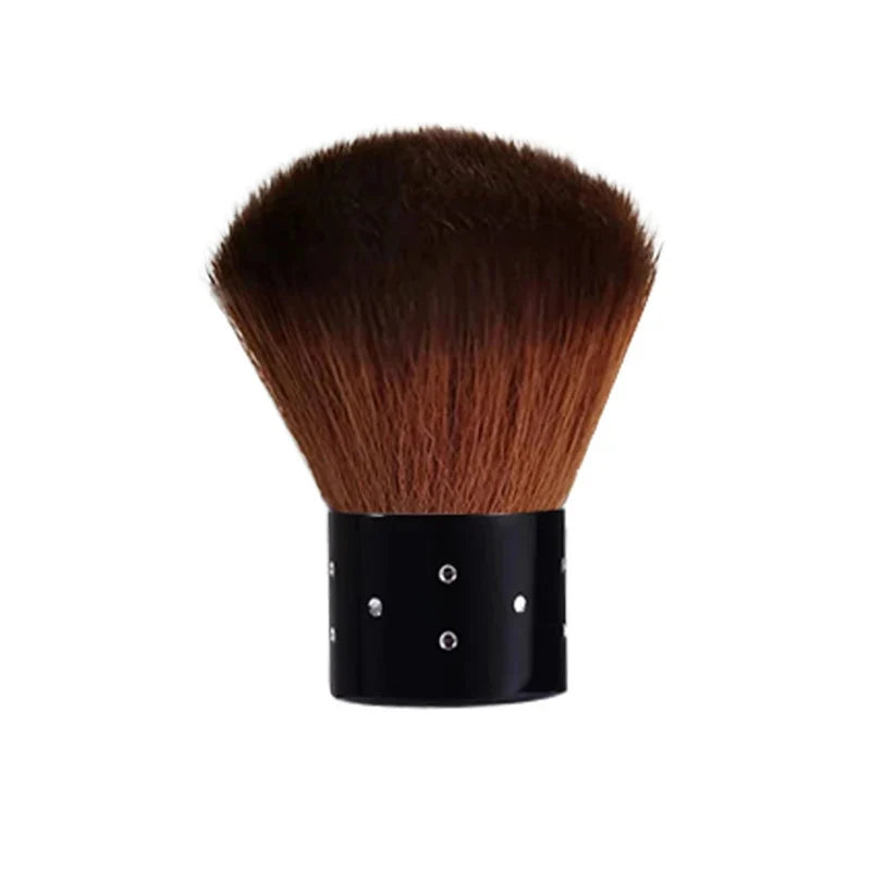 Professional Mushroom Nail Brush - Round Gel Dust Cleaning Brush for Manicure & Makeup