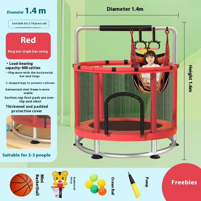 Indoor Trampoline for Kids – Home Use Jumping Bed for Children Aged 3-10
