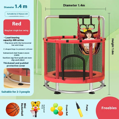 Indoor Trampoline for Kids – Home Use Jumping Bed for Children Aged 3-10