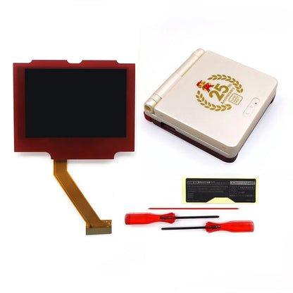 HISPEEDIDO V5 Laminated GBA IPS Backlight Screen Kit — Easy Install with Shell for GameBoy Advance SP, No Cutting Needed