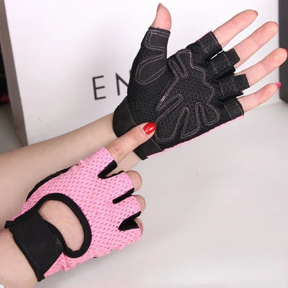 Breathable Cycling Fingerless Gloves – Anti-Slip Half Finger Bike & Gym Gloves for Men & Women