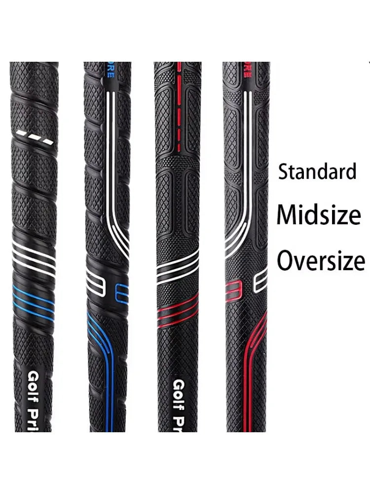 Golf Grip – Black Rubber Non-Slip, Available in Standard, Midsize, and Oversize Sizes
