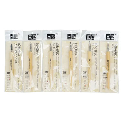 Premium Dip Pen Nib Set - Comic & Manga Line Drawing Pen Tips with Holder for Cartoon Art & Design
