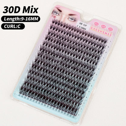 Individual Cluster Lashes – 20-100D Natural Look DIY Eyelash Extensions, 280pcs Mixed Tray Volume Lashes