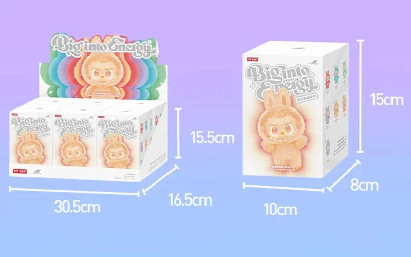 Labubu V3 Blind Box Figure — 100% Original Big Into Energy Monster Pendant | Genuine Anime Doll Action Figurine