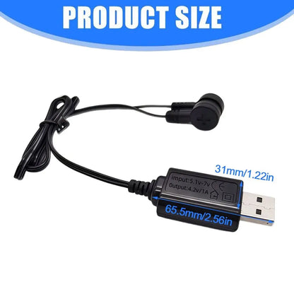 Magnetic Lithium Battery Charger - Universal USB 3.7V/4.2V Magnetic Charging Cable