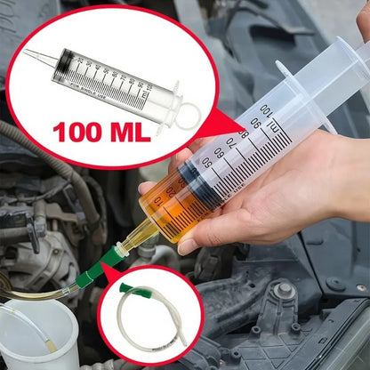 20–550ml Large Capacity Syringe - Durable Oil Extractor & Glue Dispensing Tool for Laboratory Use