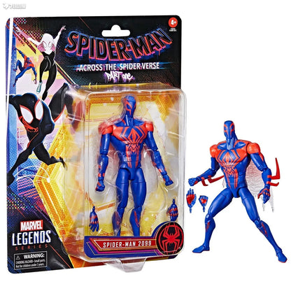 Hasbro Spider-Man 2099 Miguel O’Hara Action Figure — Legends Venom & Deadpool, Change Face Statue Model Doll Toy Gift for Kids