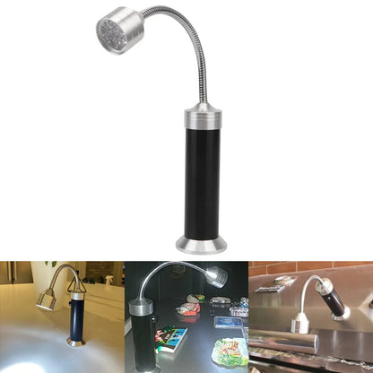 360° Adjustable Soft Tube BBQ Grill Light with 9 LED Flashlight - Outdoor Super-Bright Lamp with Magnetic Base, 1pc