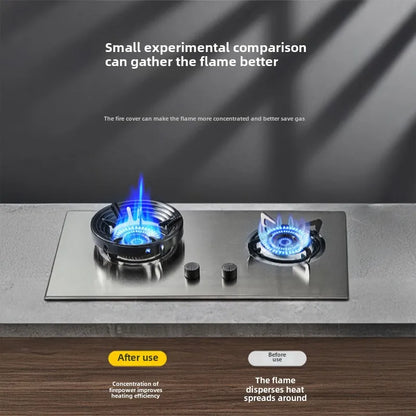 Universal 8-Opening Wok Ring Stove Support - Anti-Slip Windproof Gas Burner Holder