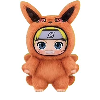 Naruto Series Blind Box Figures — Itachi, Sasuke, Kakashi & Gaara Plush Pendant Collectible Toy, Trendy Birthday Gift