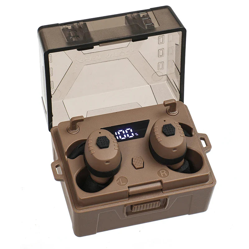 ARM NEXT E30 Tactical Bluetooth Headset – Electronic Noise-Cancelling Earplugs NRR27dB for Shooting